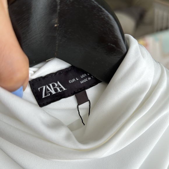 Zara White Draped Dress - Picture 11 of 11